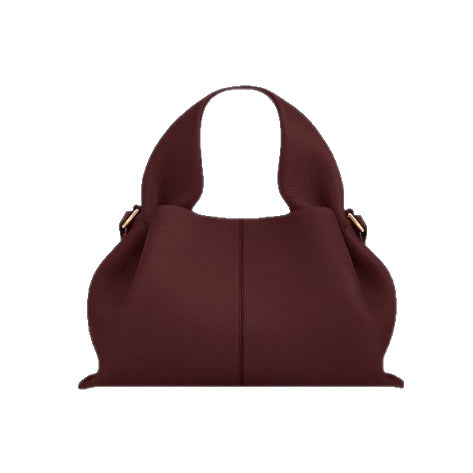 Cloud Dumpling Leather Crossbody Bag with Magnetic Closure – Small & Large