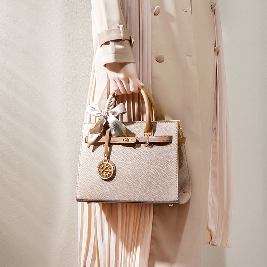 Elegant PU Leather Crossbody Handbag with Bow Detail