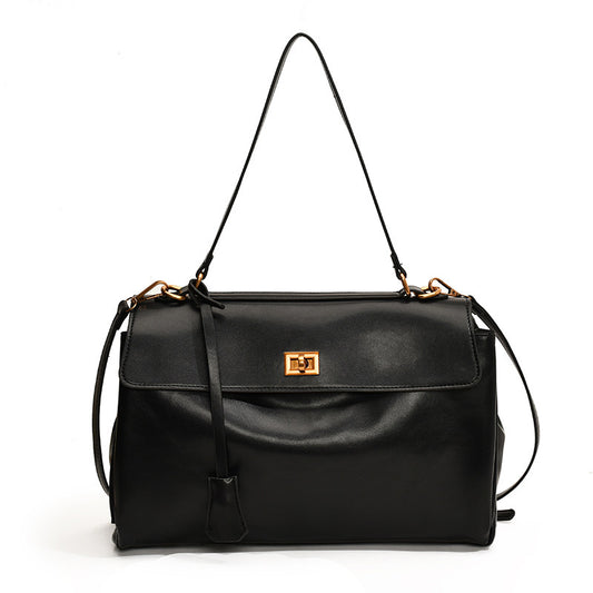 Vintage Tote Bag – Large Capacity PU Leather Shoulder Bag
