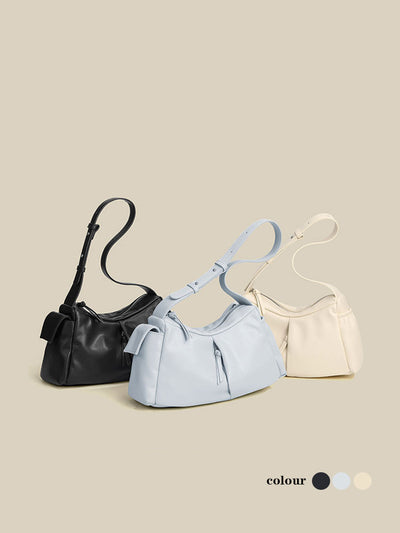 Minimalist PU Leather Crossbody Shoulder Bag