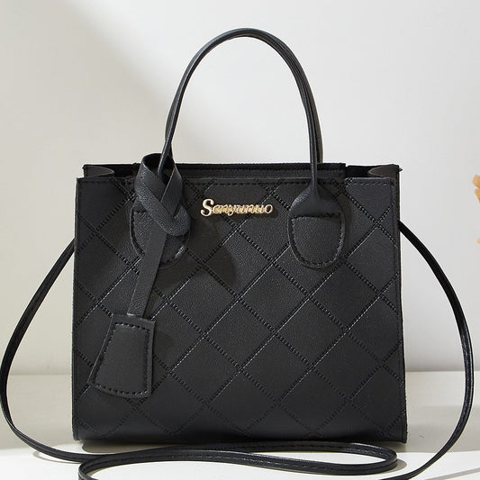 Quilted Crossbody Bag for Women – Diamond Pattern Shoulder Bag