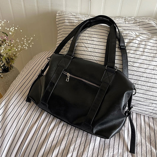Portable Large Capacity Tote Bag with Adjustable Strap