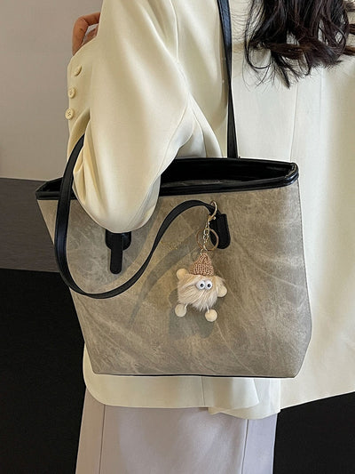 Womens Large Capacity Soft Handle Tote Bag