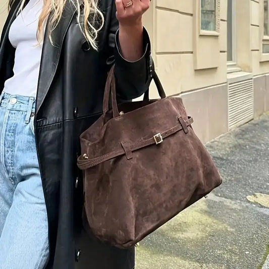 Suede Handbag for Women | Commuter Versatile Crossbody Shoulder Bag