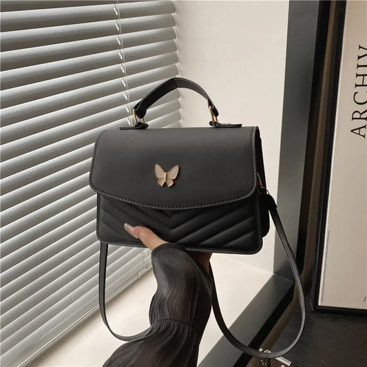 Women's Crossbody Shoulder Bag – Casual Square Handbag
