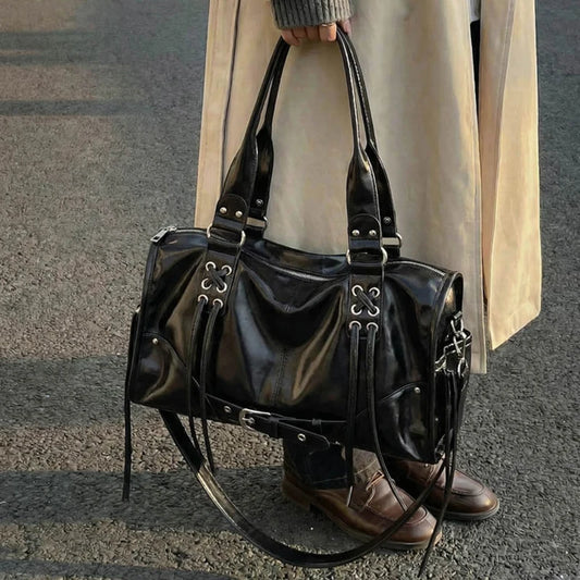 Women's Large Capacity Tassel Tote Bag | Stylish Crossbody Handbag