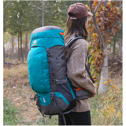 65L Waterproof Hiking Backpack for Men & Women | Outdoor Camping Mountaineering Bag
