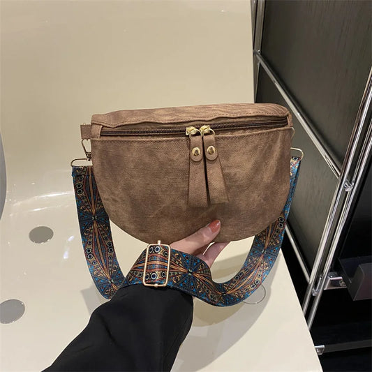 Luxury PU Leather Waist Bag for Women | Hobo Satchel Chest Fanny Pack