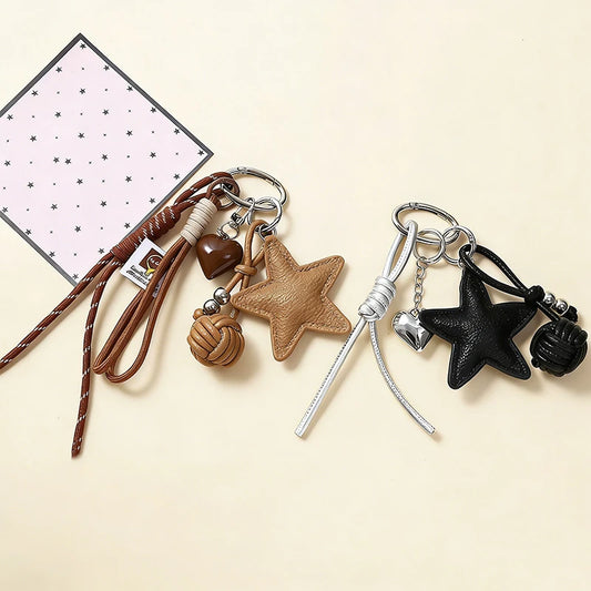 Cartoon Star Shaped Keychain | Personalized Bag Hanging Decoration Gift
