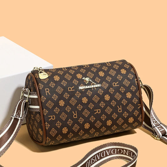Women's Alphabet Print Retro Pillow Bag – Trendy Crossbody Shoulder Bag