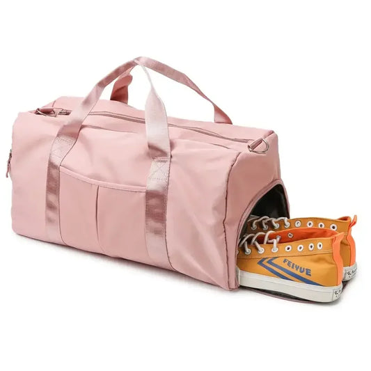 Waterproof Nylon Gym & Yoga Bag with Dry-Wet Separation | Large Capacity Travel Fitness Bag