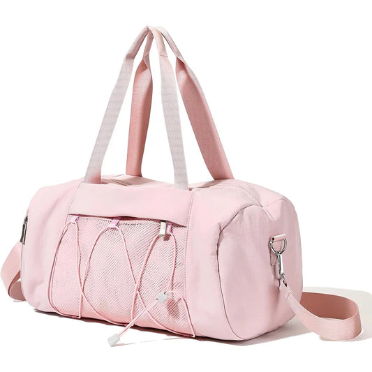 Women's Gym & Travel Duffle Bag with Shoe Compartment | Weekender Carry-On Shoulder Tote