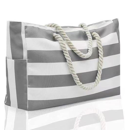 Striped Beach Bag