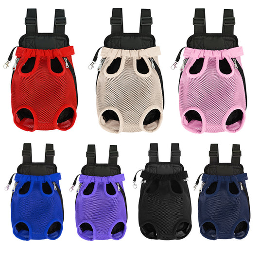Ventilated Double Shoulder Pet Backpack – Portable Carrier for Cats & Dogs