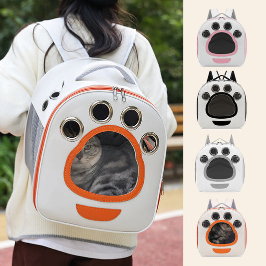 Foldable breathable cat carrier